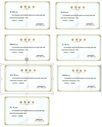 我司在湖南省第九届本科院校音乐舞蹈专业员工独唱·独奏·独舞比赛中荣获四个“一等奖”和三个“二等奖”